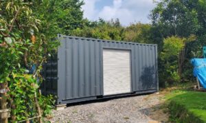 茨城県東海村 中古2tアルミコンテナ設置 | 中古コンテナ専門店スイト