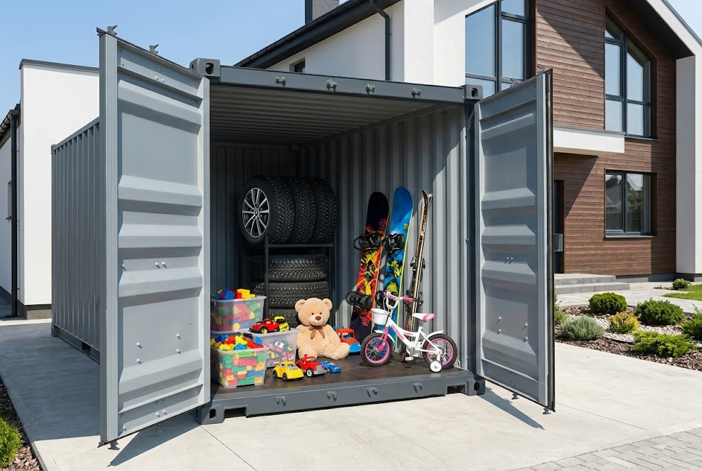 10ftの万能サイズ！大きく開く観音扉×人気のダークグレー