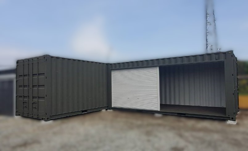 神奈川県平塚市
20ft中古コンテナ
艶消しアーミーグリーン塗装
フルシャッター取付け