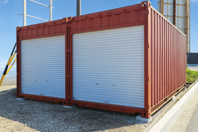 断熱材入りのリーファーコンテナ