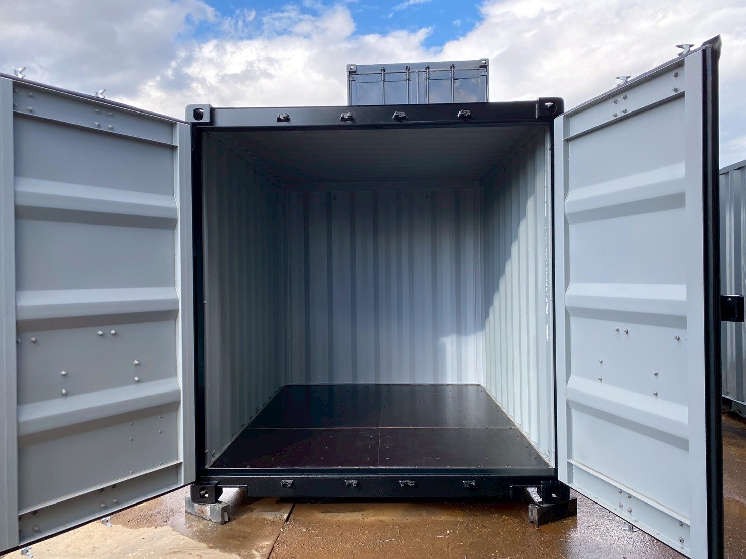 スイトコンテナ 観音扉10フィート ブラック 小型倉庫