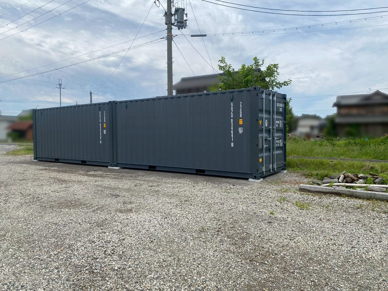 20ft NEW VAN グレー　倉庫用途