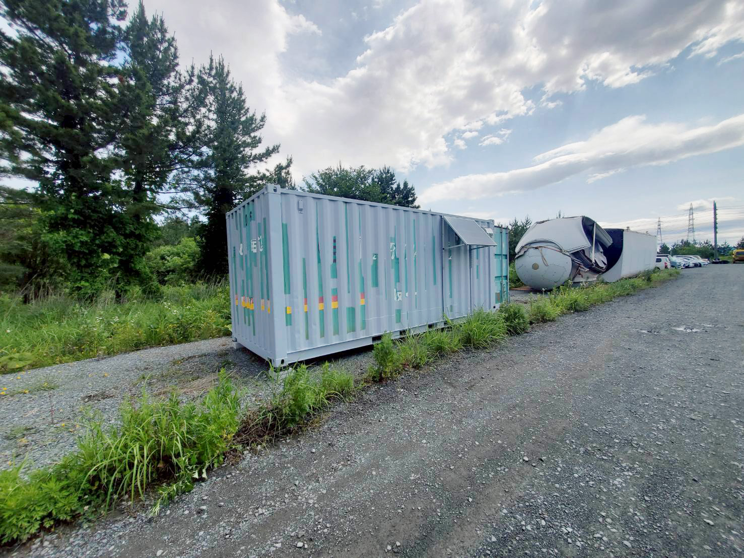 風力発電事業者向けの資材保管用コンテナカスタム事例