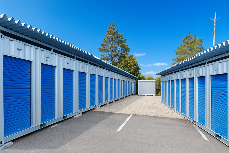 スイトコンテナ岐南下川手店 シャッター前道路側