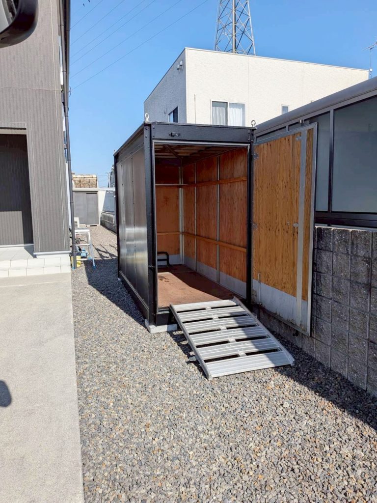 滋賀県甲賀市 バイクコンテナ1台用