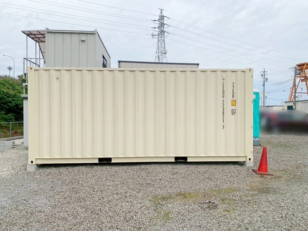 愛知県弥富市NEWVAN20ftコンテナ アイボリー