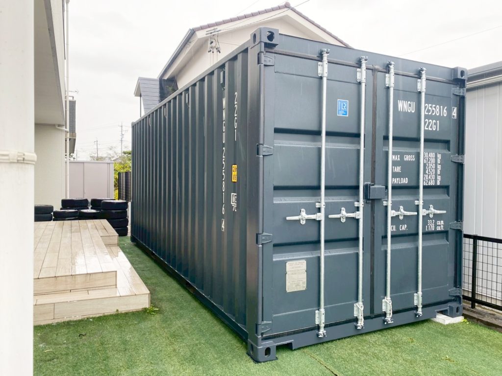 岐阜県岐阜市 NEWVAN20ftコンテナ ダークグレー