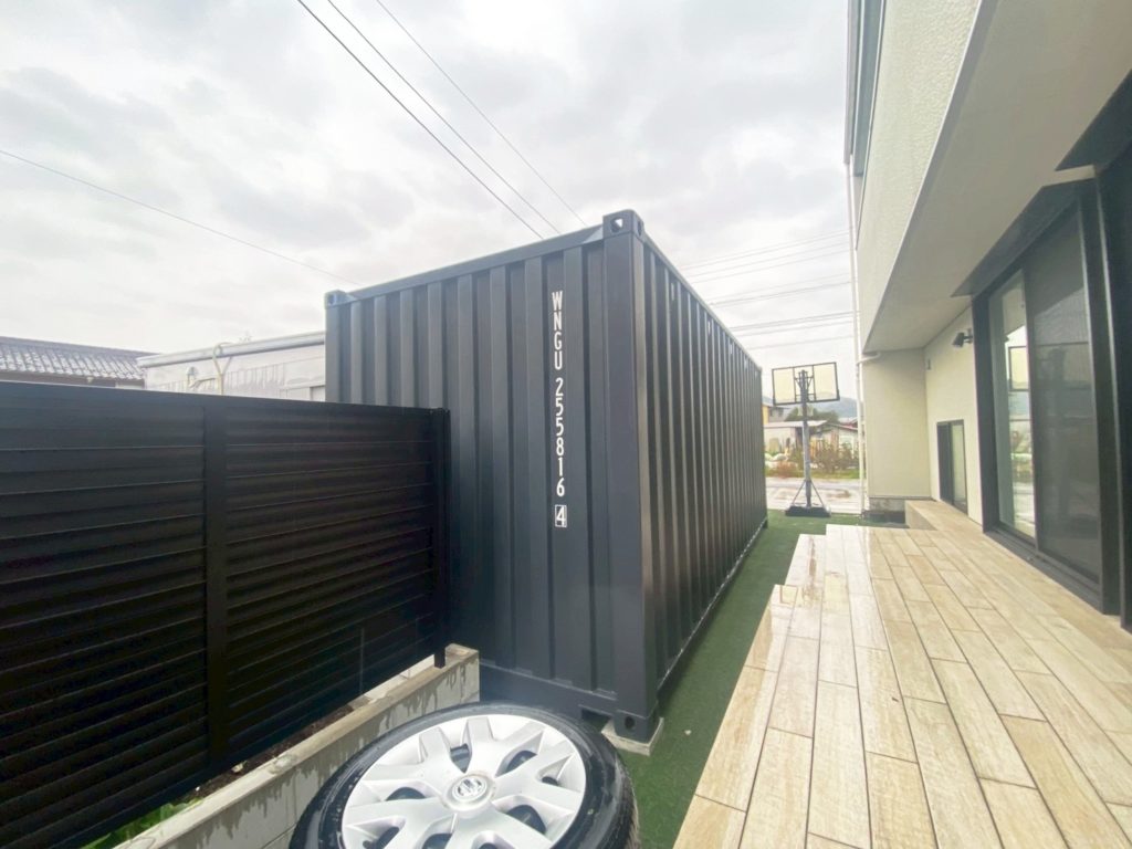 岐阜県岐阜市 NEWVAN20ftコンテナ ダークグレー