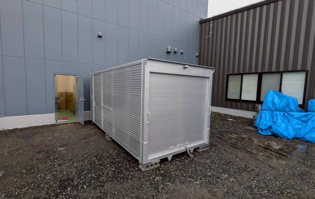 奈良県磯城郡 2tアルミコンテナ ロータイプ